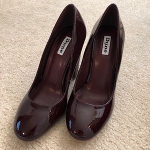 Dune London burgundy heels